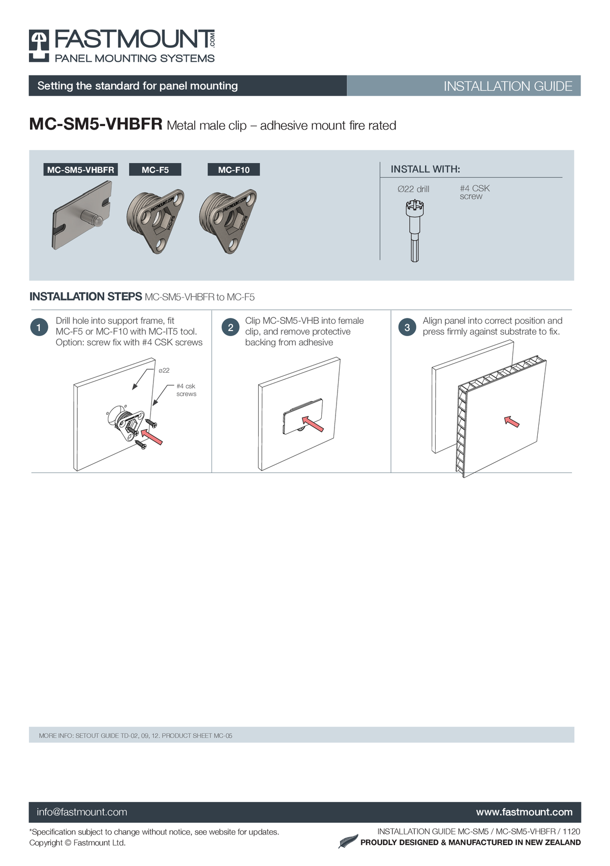 FASTMOUNT Metall Clip MC-SM5