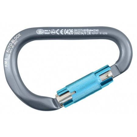 KONG Karabiner „HMS“ mit Autoblock, Aluminium