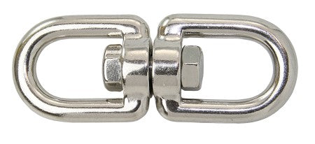 Wirbel Auge-Gabel Edelstahl A4 – Mit Innensechskant, 5mm Stärke, 60mm Länge, 100kg Belastung