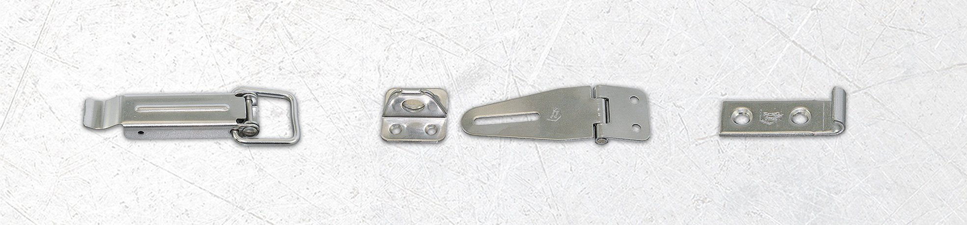 Überfalle und Verschlüsse aus Edelstahl A2.