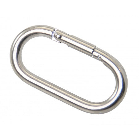 Karabiner Ovale Form Fern-Ost-Import aus Edelstahl A4 (AISI316) VE=10 Stk.