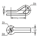 Blue Wave Leitösen aus Edelstahl A4 (AISI316) VE=10 Stk.