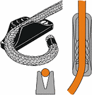 Clamcleat™ vertical, für Leine 6-12mm