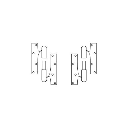 Normscharnier 50x40mm aus Edelstahl A2 (AISI304)