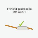 Clamcleat™ Midi mit Führungsauge, für Leine 4-8mm