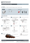 Fastmount™ Low Profile Buchse LP-DF8 selbstschneidend