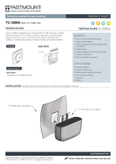 Fastmount™ Textile Clip TC-SM6S zum annähen