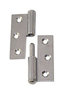 gerolltes Normscharnier gerade Edelstahl AISI304