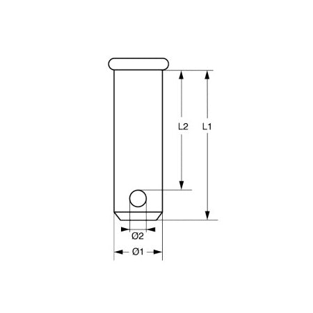 Steckbolzen aus Edelstahl A4 (AISI316)