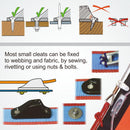 Clamcleat™ Open Micros, für Leine 1-4mm