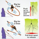 Clamcleat™ Line Lok™ Medium Zeltleinenspanner, für Leine 3-6mm