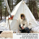 Clamcleat™ Line Lok™ Zeltleinenspanner, für Leine 2-5mm