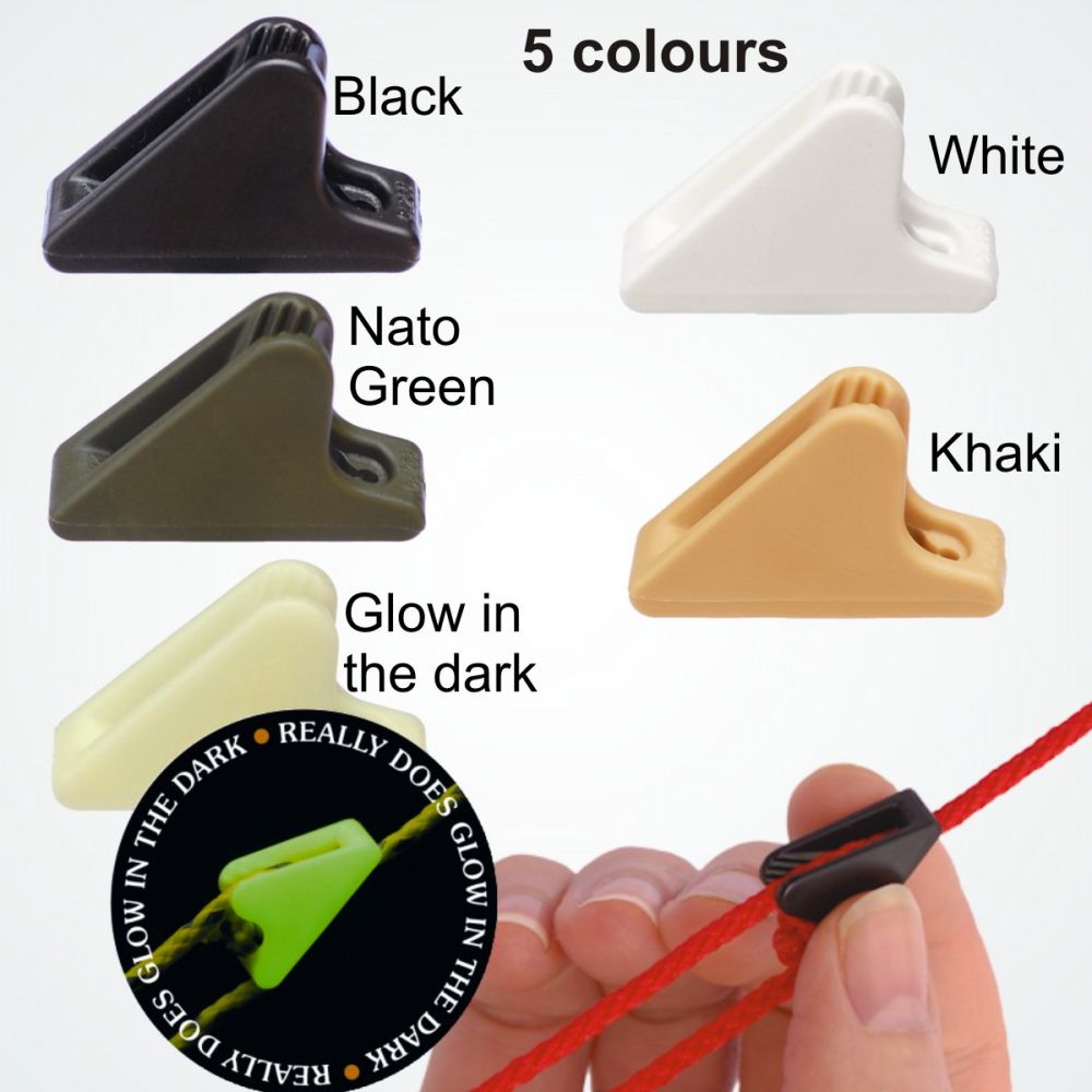 CLAMCLEAT Line Lok™ Mini Zeltleinenspanner, für Leine 1-3mm