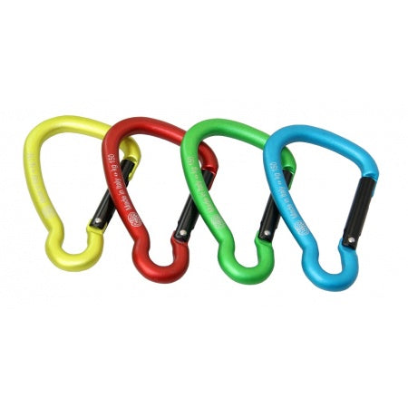 KONG Karabiner asymmetrisch farbig sortiert, Aluminium