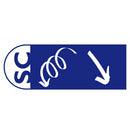 Kong Karabiner asymmetrisch mit Schraubsicherung aus Edelstahl A4 (AISI316)