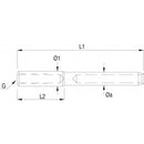 Blue Wave Innengewindeterminals Architektur metrisch aus Edelstahl A4 (AISI316)
