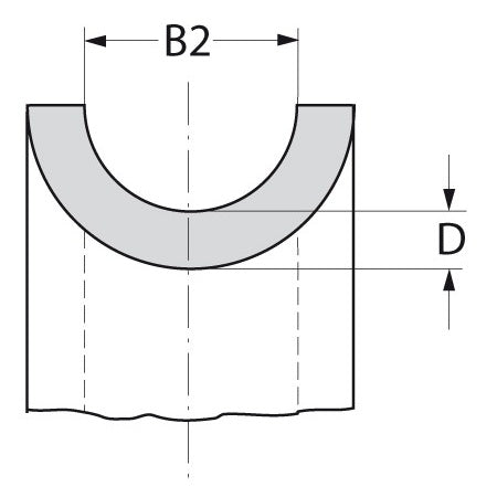 Edelstahlkausch Herzform offen aus Edelstahl A2 (AISI304)