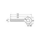 Schrauböse aus Edelstahl A2 (AISI305) VE=10 Stk.