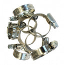 Schlauchschellen gemäß DIN3017 Form A aus Edelstahl A4 (AISI316)